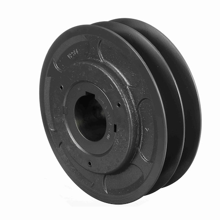 Browning 2 Groove Cast Iron Finish Bore Fhp Variable Pitch Sheave, 2VP84X55MM 2VP84X55MM